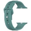 Apple Watch Band 42/41/40/38mm Silicone Reverse Buckle Pine Needle Green - 2