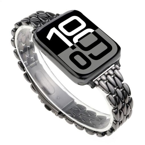 Apple Watch Band Black - Zinc Alloy, Water Drop Design 46/49/45/44mm - 1