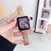 Gold Zinc Alloy Watch Band for Apple Watch 42/41/40/38mm Water Drop Design - 2