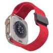 Apple Watch Band 46/49/45/44mm Magnetic Buckle Silicone Red Breathable - 1