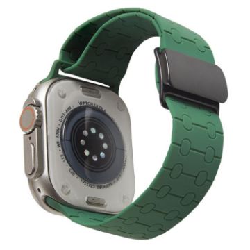 Magnetic Silicone Watch Band for Apple Watch 42/41/40/38mm - Deep Color - 1