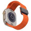 Magnetic Buckle Silicone Band for Apple Watch 42/41/40/38mm - Orange - 1