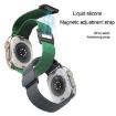 Magnetic Buckle Silicone Band for Apple Watch 42/41/40/38mm - Lavender - 3