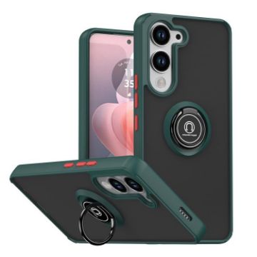 Vivo Y29s 5G Q Shadow 1 Series Dark Green TPU + PC Case with Ring - 1