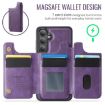 Samsung Galaxy S25+ 5G DG.MING MagSafe RFID Card Case Purple - 3