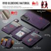 Samsung Galaxy S25 Edge 5G DG.MING MagSafe RFID Card Case Purple - 5