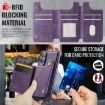 Samsung Galaxy S25 Edge 5G DG.MING MagSafe RFID Card Case Purple - 6