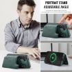 Samsung Galaxy S24 5G DG.MING MagSafe RFID Card Case (Green) - 7