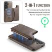 Samsung Galaxy S24+ 5G DG.MING MagSafe RFID Card Case (Coffee) - 4