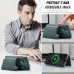 Samsung Galaxy S24+ 5G DG.MING MagSafe RFID Card Case (Green) - 7