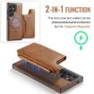 Samsung Galaxy S23 Ultra 5G DG.MING MagSafe RFID Card Case (Brown) - 4