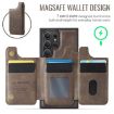 Samsung Galaxy S23 Ultra 5G DG.MING MagSafe RFID Card Case (Coffee) - 3