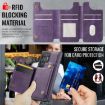 Samsung Galaxy S23 Ultra 5G DG.MING MagSafe RFID Card Case Purple - 6