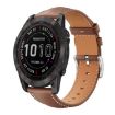 Garmin Fenix 8/7X/6X/5X Leather Watch Band 26mm/22mm Coffee - 1