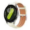 Samsung Galaxy Watch7/FE/6/5/4 20mm Leather Band - Creamy White - 1