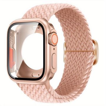 Apple Watch 44mm/45mm Nylon Band & Ultra 49mm Case - Pink - 1