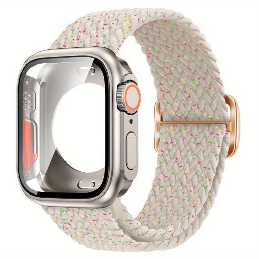 Apple Watch 40mm/41mm Nylon Band & 49mm Case - Starlight Colorful - 1