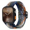 Apple Watch Series 10 42mm Denim Nylon Band with TPU Case - 1