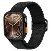 Apple Watch 40mm/41mm Nylon Band with TPU Case - Black Ladder Buckle - 1