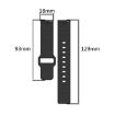 18mm I-Shaped Dual Color Silicone Watch Band - Grey Orange - 7