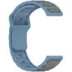 18mm I-Shaped Dual Color Silicone Watch Band - Blue Grey - 4