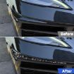 Chevrolet Corvette C8 2020+ Gold Foil Carbon Fiber Bumper Stickers (2pcs) - 5