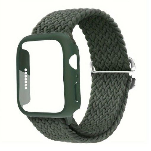 Apple Watch Series 10 46mm Nylon Band & Case - Army Green - 1