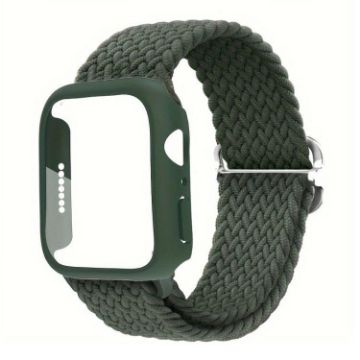 Apple Watch Series 10 42mm Nylon Band & Case - Army Green - 1