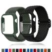 Apple Watch Series 10 42mm Nylon Band & Frosted Case (Black) - 2