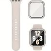 Apple Watch Series 10 46mm Silicone Band & Case - Starlight - 1