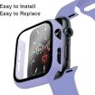 Apple Watch Series 10 42mm Purple Silicone Band & PC Case Combo - 4