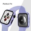 Apple Watch 44mm/45mm Red Silicone Band & PC Case with Film - 5