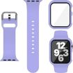 Apple Watch Ultra 2/1 49mm Purple Silicone Band & PC Case Combo - 1