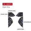 Chevrolet Corvette C8 2020+ Gold Foil Carbon Fiber Slot Stickers (4pcs) - 2
