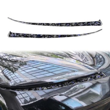 Gold Foil Carbon Fiber Decorative Stickers for Corvette C8 2020+ (Blue) - 1