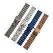 22mm Black Mesh Magnetic Stainless Steel Watch Band - 3