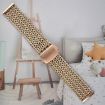 22mm Blue Mesh Magnetic Stainless Steel Watch Band - 6