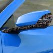 Chevrolet Corvette C8 Carbon Fiber Mirror Stickers 4pcs Set (Red) - 3