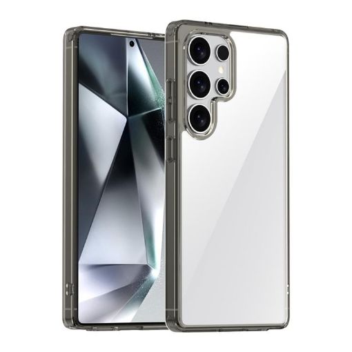 Samsung Galaxy S25 Ultra 5G iPAKY Aurora Shockproof Case (Transparent Black) - 1