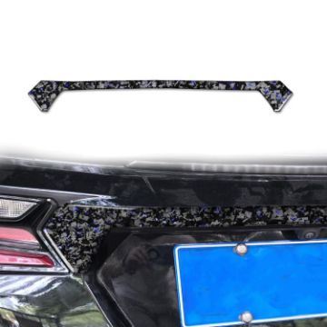 Gold Foil Carbon Fiber Trunk Sticker for Chevrolet Corvette C8 2020+ - 1