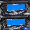 Red Forged Gold Foil Carbon Fiber License Plate Frame for Corvette C8 - 5