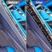 Gold Foil Carbon Fiber Console Stickers for Corvette C8 2020+, Red - 5