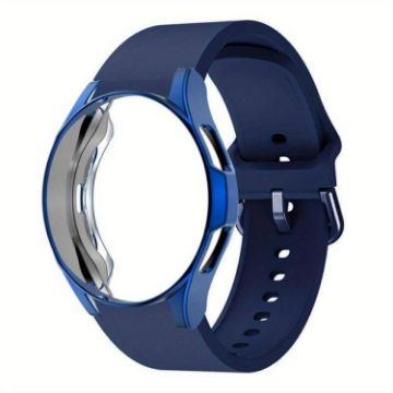 Samsung Galaxy Watch 7 40mm Dark Blue Silicone Band with PC Case - 1