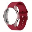 Samsung Galaxy Watch 4 Classic 42mm Red Silicone Band with PC Case - 1