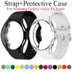 Samsung Galaxy Watch 4 Classic 46mm Grey Silicone Band with PC Case - 4