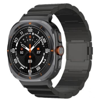 Samsung Galaxy Watch Ultra 47mm Titanium Alloy Band Black Magnetic Buckle - 1