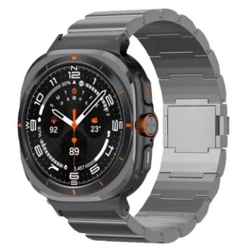 Samsung Galaxy Watch Ultra 47mm Titanium Alloy Band Grey Magnetic Buckle - 1