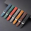 14mm Green Retro Crazy Horse Leather Watch Band xDfind - 5