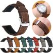 14mm Green Retro Crazy Horse Leather Watch Band xDfind - 8