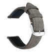 20mm Grey Retro Crazy Horse Leather Watch Band - xDfind - 1
